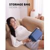 imageLamicall Tablet Stand Tablet Pillow Holder  Case Friendly Tablet Pillow Soft Pad with Pocket for Lap Bed and Sofa Compatible with iPad Pro Air Mini Kindle Galaxy and More 413quot Devices Blue
