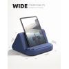 imageLamicall Tablet Stand Tablet Pillow Holder  Case Friendly Tablet Pillow Soft Pad with Pocket for Lap Bed and Sofa Compatible with iPad Pro Air Mini Kindle Galaxy and More 413quot Devices Blue