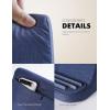 imageLamicall Tablet Stand Tablet Pillow Holder  Case Friendly Tablet Pillow Soft Pad with Pocket for Lap Bed and Sofa Compatible with iPad Pro Air Mini Kindle Galaxy and More 413quot Devices Blue
