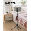 imageLamicall Tablet Stand Tripod Holder  68quot Height Adjustable Floor Tablet Mount for Live StreamWatching Compatible with iPad Pro 12911 Mini Air iPhone and 4713quot Tablets and Phones Black