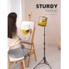 imageLamicall Tablet Stand Tripod Holder  68quot Height Adjustable Floor Tablet Mount for Live StreamWatching Compatible with iPad Pro 12911 Mini Air iPhone and 4713quot Tablets and Phones Black