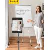 imageLamicall Tablet Stand Tripod Holder  68quot Height Adjustable Floor Tablet Mount for Live StreamWatching Compatible with iPad Pro 12911 Mini Air iPhone and 4713quot Tablets and Phones Black