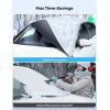 imageLamicall Windshield Cover for Ice and Snow  Magnetic Fit Waterproof Heavy Duty 800D Oxford Fabric1S Snow Removal 4X Stable Winter Car Accessories for Men Fits Most Cars SUVs 62quotx48quot