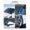 imageLamicall Windshield Cover for Ice and Snow  Magnetic Fit Waterproof Heavy Duty 800D Oxford Fabric1S Snow Removal 4X Stable Winter Car Accessories for Men Fits Most Cars SUVs 62quotx48quot