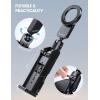 imageLamicall for Magsafe Airplane Phone Holder Airplane Travel Essentials for Flying Plane Handsfree Airport Phone Mount Long Flight Must Haves for Woman Man Fits iPhone 16 15 14 Pro Max SeriesBlack