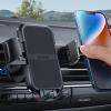 imageLamicall 2025 Wider Clamp ampamp Metal Hook Car Phone Holder Vent Thick Cases Friendly Phone Holders for Your Car Mount Automobile Hands Free Cradle Air Vent for iPhone 16 15 14 13 Pro Max SmartphoneBlack