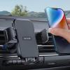 imageLamicall 2025 Wider Clamp ampamp Metal Hook Car Phone Holder Vent Thick Cases Friendly Phone Holders for Your Car Mount Automobile Hands Free Cradle Air Vent for iPhone 16 15 14 13 Pro Max SmartphoneNEW Upgraded  Dark grey