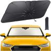 imageLamicall Car Windshield Sunshade Umbrella  5Layer UV Block 10Rib Fiberglass Frame for Heat Insulation 53quotx30quot Front Window Interior Sun Protection for Compact Sedan SUV Windshield57x33