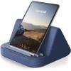 imageLamicall Tablet Stand Tablet Pillow Holder  Case Friendly Tablet Pillow Soft Pad with Pocket for Lap Bed and Sofa Compatible with iPad Pro Air Mini Kindle Galaxy and More 413quot Devices Blue