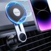 imageLamicall for MagSafe Car Mount  Upgraded2nd Generation 20 Strong Magnets Magnetic Phone Holder Car  Air Vent Car Phone Holder Mount for iPhone 16 15 14 13 12 Pro Plus Max Mini Mag Safe Case1Black