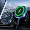 imageLamicall for Magnetic Car Mount Charger  2024 Cooling Fast Charging 15W Wireless Car Charger  Hands Free Magnetic Car Phone Holder Charger Vent for iPhone 16 15 14 13 12 Pro Max CaseBlack