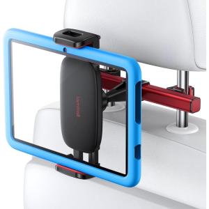imageLamicall Car Tablet Mount Headrest Tablet Holder  Car Back Seat Travel Tablet Stand for Kids Compatible with iPad Pro Air Mini Galaxy Tab Fire HD 4713quot Cell Phone Tablets and DevicesRed