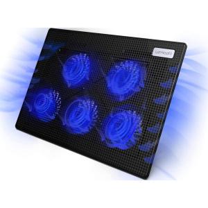 imageLamicall Laptop Cooling Pad Laptop Cooler  Portable Slim Laptop Cooling Stand Holder Riser with 5 Fans Compatible with MacBook Air Pro Dell XPS HP Alienware Laptop Notebooks Up to 156 Inch