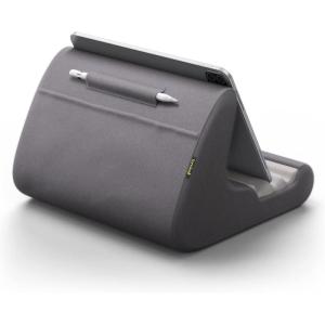 imageLamicall Tablet Stand Pillow Holder  Soft Pad for Bed Lap Dock With Stylus Mount ampamp Pocket for iPad Pro 129 Air Mini Kindle Galaxy Tab and 413quot Tablets Dark GreyDark Grey