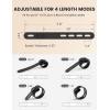 image10Pack Silicone Cable Ties Cord Organizer Wrap  Lamicall Durable Reusable Wire Management with Lock Buckle Elastic Charger Cable Strap Ties Electrical Cord Keeper for Travel Home AccessoriesClassic Black