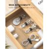 image10Pack Silicone Cable Ties Cord Organizer Wrap  Lamicall Durable Reusable Wire Management with Lock Buckle Elastic Charger Cable Strap Ties Electrical Cord Keeper for Travel Home AccessoriesClassic Black