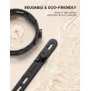 image10Pack Silicone Cable Ties Cord Organizer Wrap  Lamicall Durable Reusable Wire Management with Lock Buckle Elastic Charger Cable Strap Ties Electrical Cord Keeper for Travel Home AccessoriesClassic Black