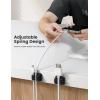 image3in1 Cord Spring Clip Holder  Lamicall Small Clips for Desk Cable Organizer Adhesive Adjustable Cable Holder for Charger Wire USB Cord Office Car Cord Management Desk Accessories 6PcsBlack