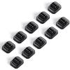 image5Pack Cable Spring Holder Clips Cord Organizer for Desk  Lamicall Adjustable Cord Wire Holder Keeper Phone Charger Organizer Clips Wire Cable Management for Nightstand Wall Car Office DesktopBlack