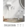 image5Pack Cable Spring Holder Clips Cord Organizer for Desk  Lamicall Adjustable Cord Wire Holder Keeper Phone Charger Organizer Clips Wire Cable Management for Nightstand Wall Car Office DesktopWhite