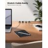 image5Pack Cable Spring Holder Clips Cord Organizer for Desk  Lamicall Adjustable Cord Wire Holder Keeper Phone Charger Organizer Clips Wire Cable Management for Nightstand Wall Car Office DesktopBlack