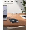 image5Pack Cable Spring Holder Clips Cord Organizer for Desk  Lamicall Adjustable Cord Wire Holder Keeper Phone Charger Organizer Clips Wire Cable Management for Nightstand Wall Car Office DesktopWhite