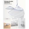 image5Pack Cable Spring Holder Clips Cord Organizer for Desk  Lamicall Adjustable Cord Wire Holder Keeper Phone Charger Organizer Clips Wire Cable Management for Nightstand Wall Car Office DesktopWhite