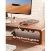 imageLamicall Cable Clips Spring Cord Organizer Holder  6Pack Compact Desk Cable Management Clips Nightstand Phone Charging Cord Holder 8mm Slot Adhesive Wire Organizer Desk Office Accessory6Pack
