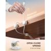 imageLamicall Cord Organizer Spring Cable Management Clips  6Pack Compact Desk Cable Holder Clips Nightstand Phone Charging Cord Holder 8mm Slot Adhesive Wire Organizer Office Accessory White6Pack