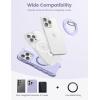 imageMagnetic Phone Ring Holder for Mag Safe  Lamicall Magnetic Finger Phone Ring Stand Holder Magnet Ring Grip Compatible with iPhone 14 Plus 13 12 Pro Pro Max Mini Grass GreenViolet