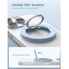 imageMagnetic Phone Ring Holder for Mag Safe  Lamicall Magnetic Finger Phone Ring Stand Holder Magnet Ring Grip Compatible with iPhone 14 Plus 13 12 Pro Pro Max Mini Grass Greensky blue