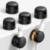 image6Pack Rotatable Cord Organizer Spring Cable Clips  Lamicall 1s Lock Cord Holder Desk Phone Charger Cable Management NoResidue Adhesive Wire Organizer Keeper for Nightstand Office Accessories6Pack