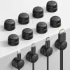 image6Pack Rotatable Cord Organizer Spring Cable Clips  Lamicall 1s Lock Cord Holder Desk Phone Charger Cable Management NoResidue Adhesive Wire Organizer Keeper for Nightstand Office Accessories12Pack
