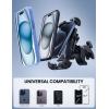 imageLamicall Motorcycle Phone Mount Holder  Dual Vibration Dampener Upgrade Handlebar Clip Motorcycle Cell Phone Holder Bike Phone Mount Fit iPhone 16151413 Pro Max 4767quot Phones BlackBlack
