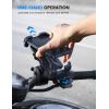 imageLamicall Motorcycle Phone Mount Holder  Dual Vibration Dampener Upgrade Handlebar Clip Motorcycle Cell Phone Holder Bike Phone Mount Fit iPhone 16151413 Pro Max 4767quot Phones BlackBlack