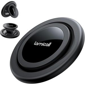 imageLamicall Magnetic Phone Grip Holder for Magsafe  098quot Expand Soft Loose Strap Easy Push Open Finger Grip Smooth 360 Rotation Ring Stand for iPhone 16 15 14 Pro Max Plus Mag Safe Accessory