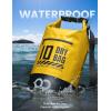 imageLamicall Dry Bag Waterproof Backpack  Zippered Pocket 10L20L Roll Top Waterproof Bag with Water proof Phone Case Floatable Drybag for Swimming Boating Kayaking Camping BeachLemon Yellow