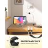 image8Pack Silicone Magnetic Cord Organizer Clips  Lamicall Durable Mini Desk Cable Management for Phone Charger Strong Magnet Adhesive Cord Holder for Nightstand Home Office Organizer Accessories