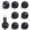 image8Pack Silicone Magnetic Cord Organizer Clips  Lamicall Durable Mini Desk Cable Management for Phone Charger Strong Magnet Adhesive Cord Holder for Nightstand Home Office Organizer Accessories