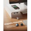 image8Pack Magnetic Cord Organizer Cable Clips  Lamicall CrystalClear Desk Cable Managment for Phone Charging Cord Strong Adhesive Wire Holder for Home Office Desk Nightstand Organizer Accessories